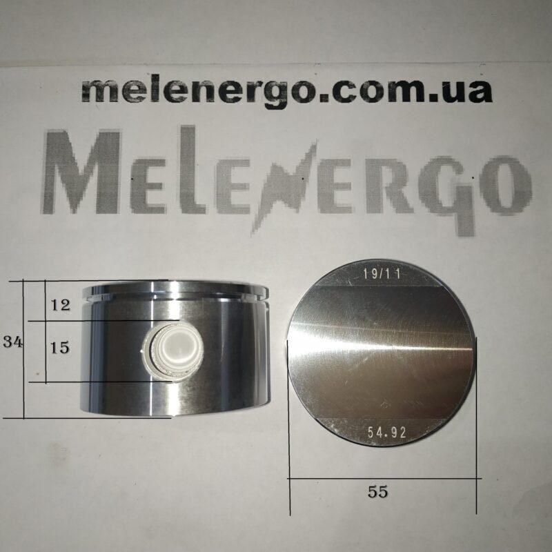 porshen Bitzer d 55 2CC 4CC эскиз поршень д55 на 2CC, 4 CC